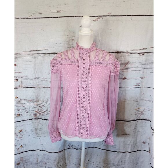 Anthropologie ATSU Priscilla Embroidered Blouse Size 2 - Picture 3 of 8